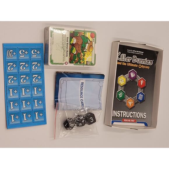 Killer Bunnies Green Starter Pack Crops Deck New Open Stock Dice Cards - Picture 6 of 6